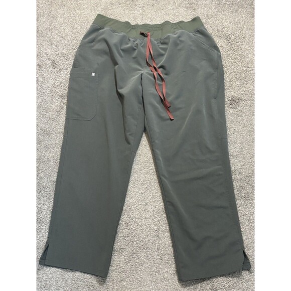 FIGS Pants - Figs Yola Scrub Bottom Pants Womens 3XL Green Stretch Medical *STAIN*